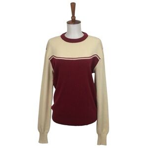 Vintage 70’s Woolrich 100% Wool Sweater Women’s L Color Block Long Sleeve‎ Retro